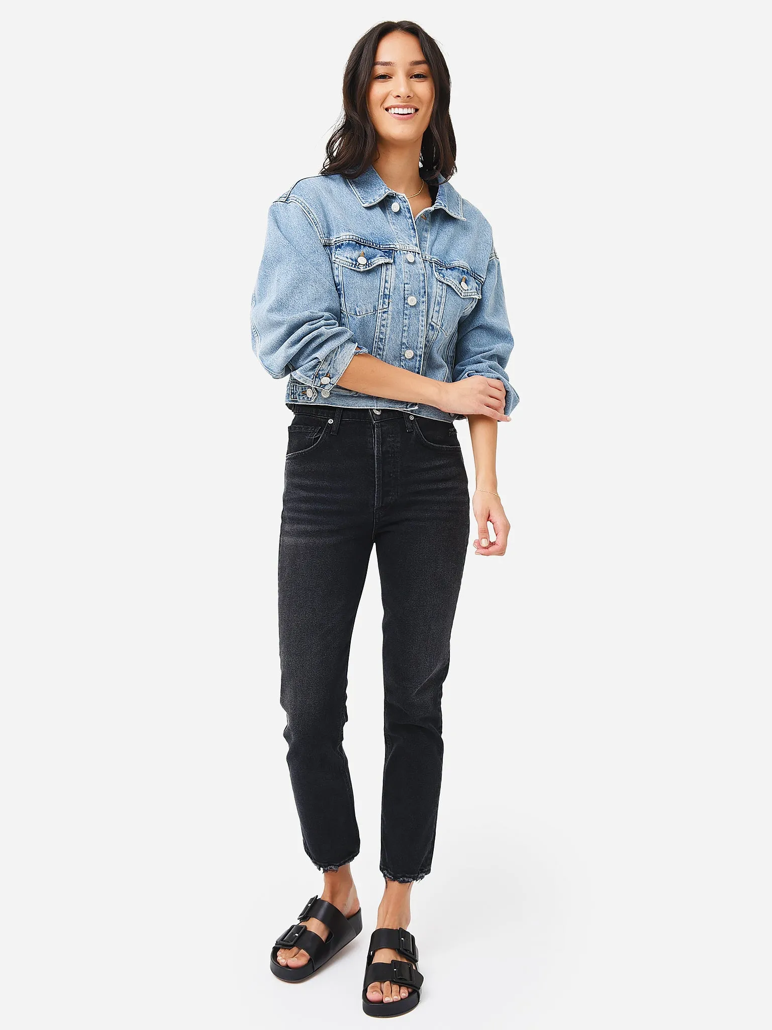 Agolde Women's Shrunken Charli Denim Jacket