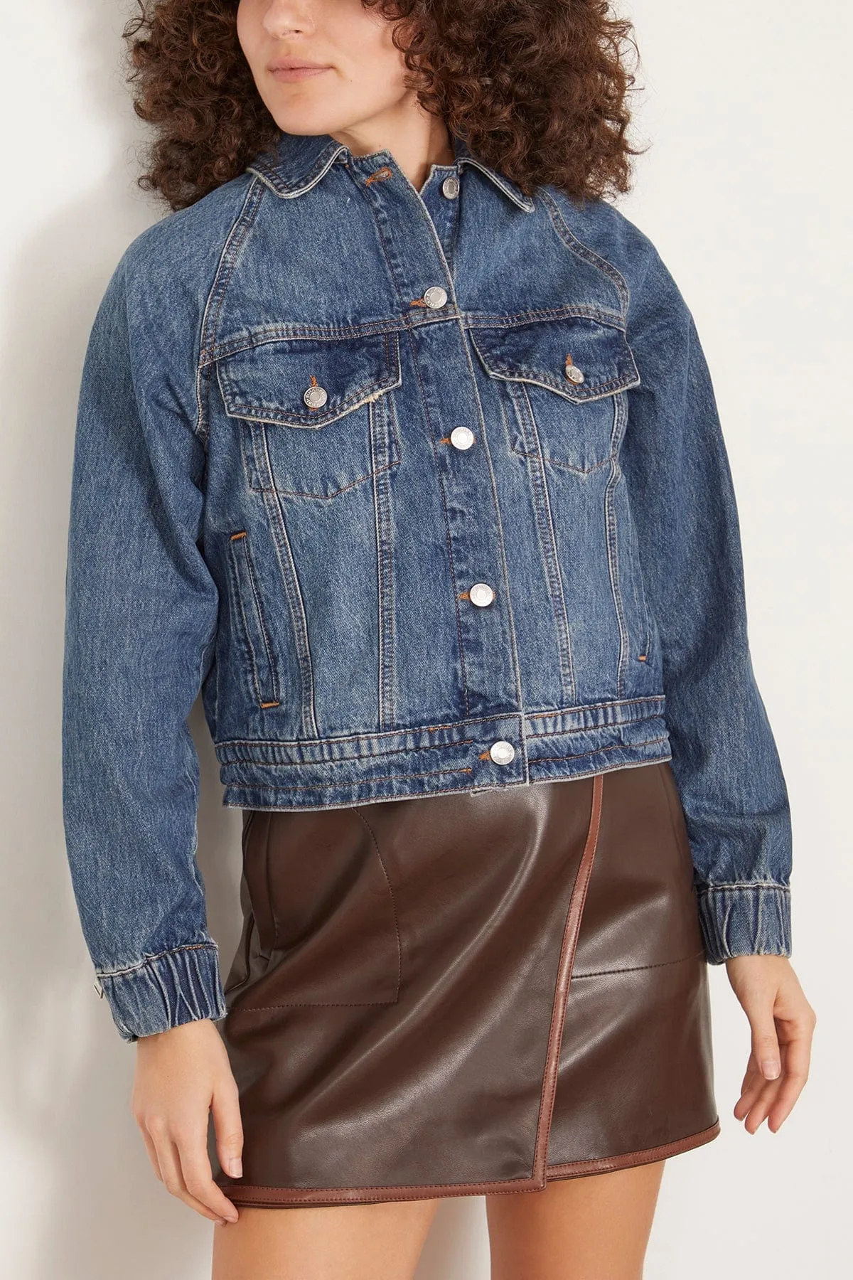 Amie Zippered Sleeve Jacket in Coronado