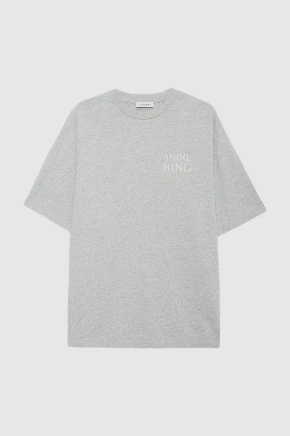 Anine Bing Myers Tee Serif NY in Washed Heather