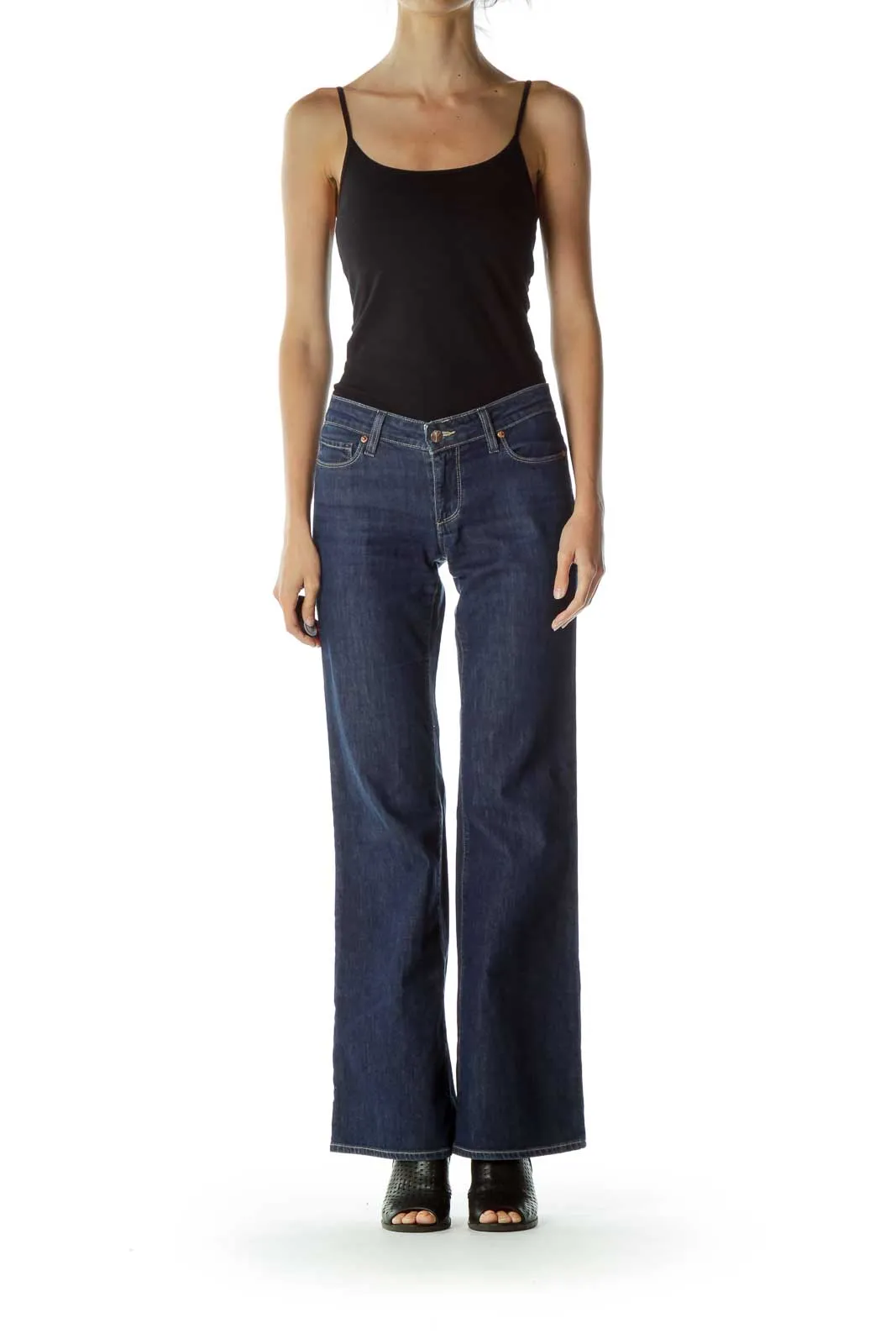 Blue Flared Jeans