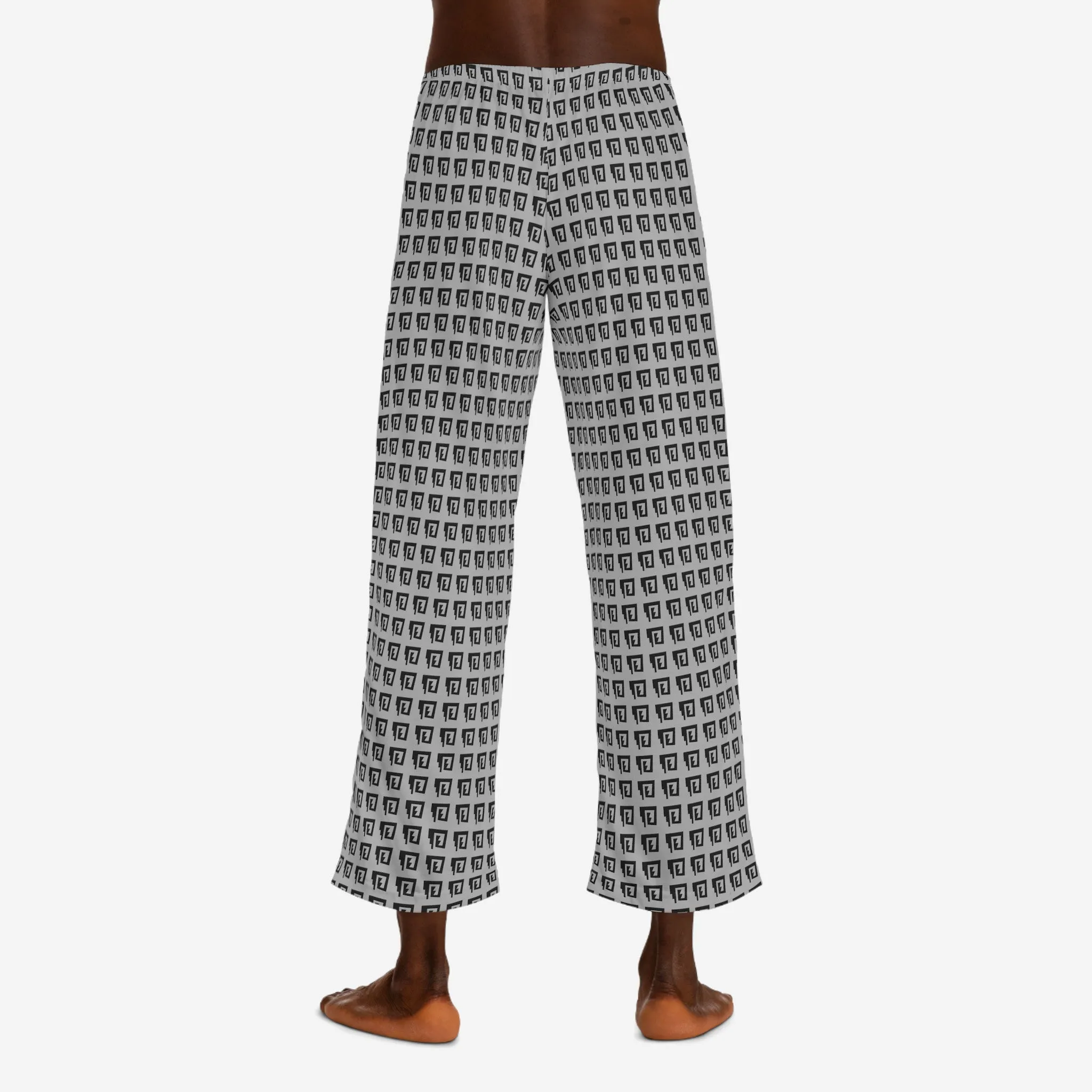 Blue Rain Men's Pajama Pants - White/Black