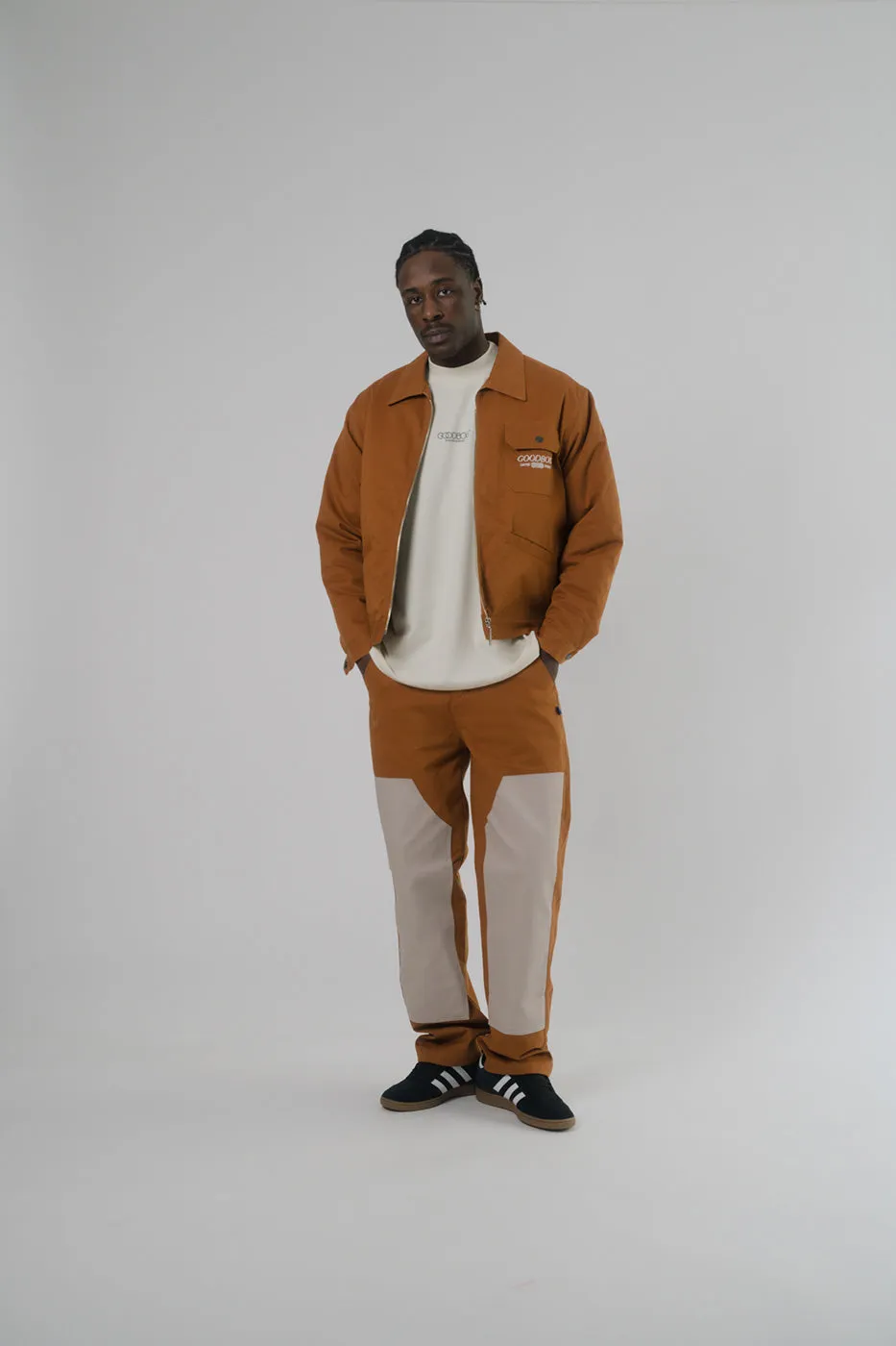 COUNTRY DOUBLE KNEE PANTS BRWN