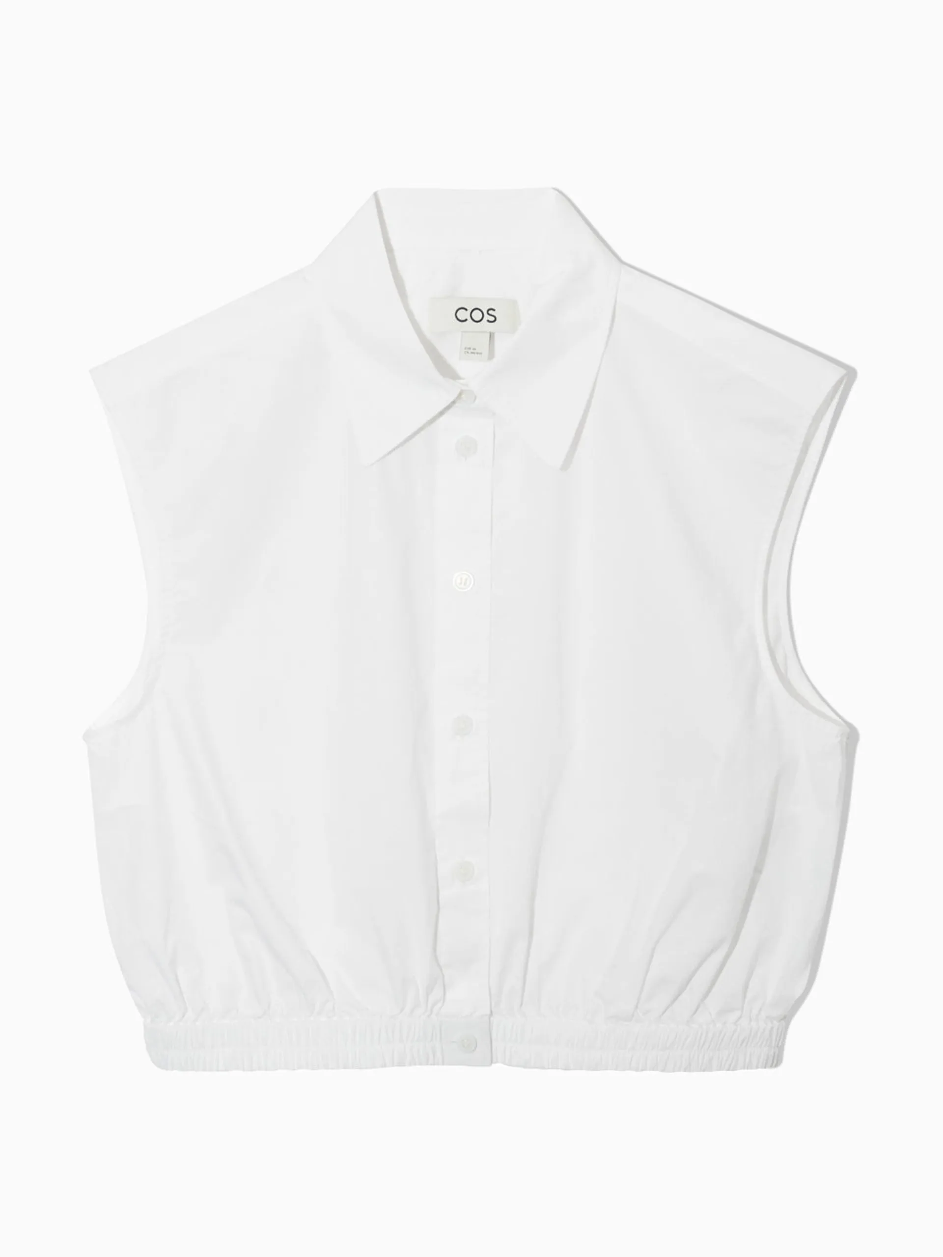 Cropped sleeveless shirt