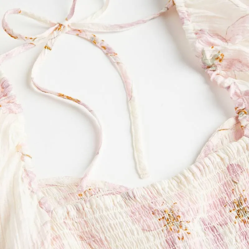 H&M blouse, cream