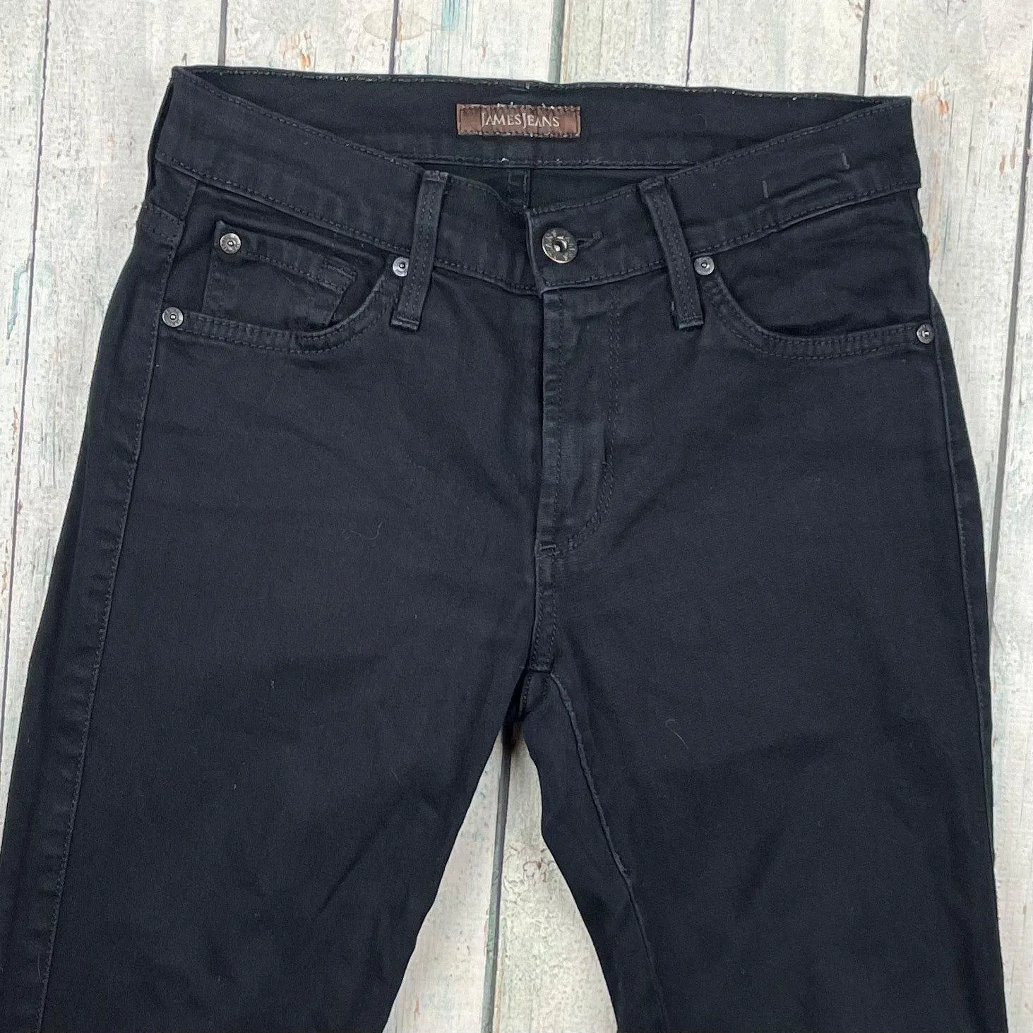 James Jeans Black 'Twiggy' Stretch Skinny Denim Jeans -Size 26