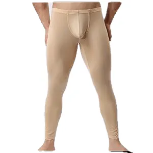 Male Sexy Ice Silk Transparent Pajama Bottoms