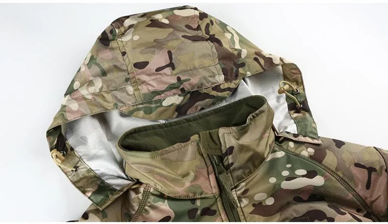Men's Waterproof Hooded Tactical Windbreaker