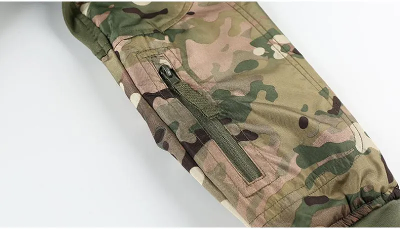 Men's Waterproof Hooded Tactical Windbreaker