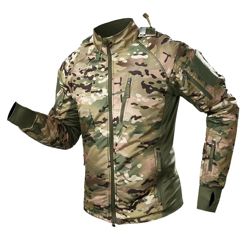 Men's Waterproof Hooded Tactical Windbreaker