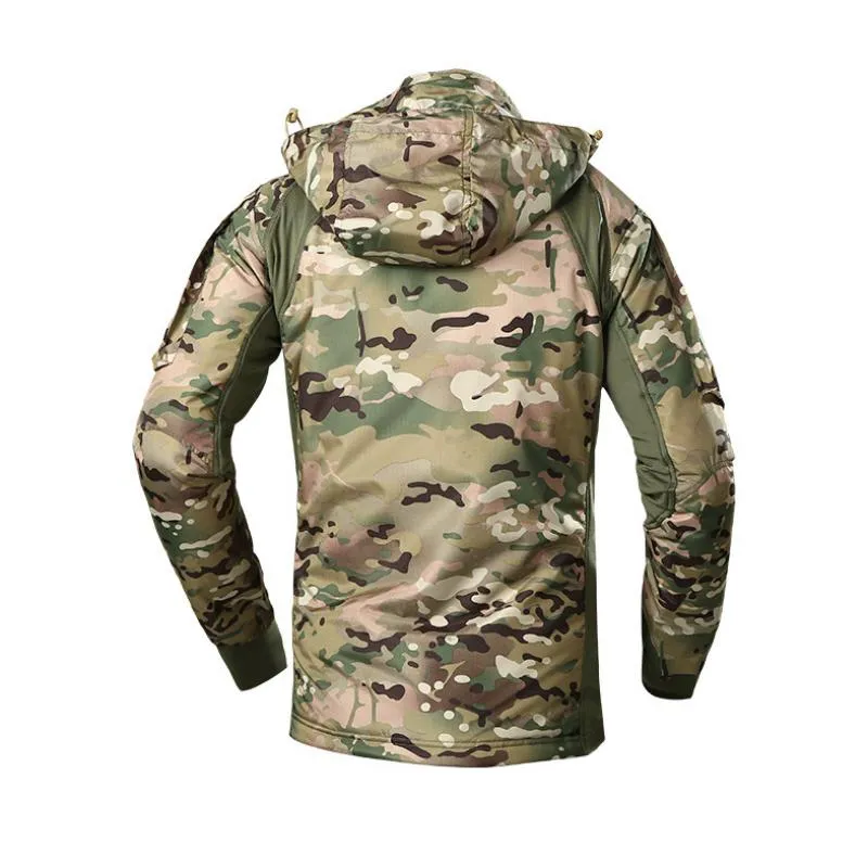 Men's Waterproof Hooded Tactical Windbreaker