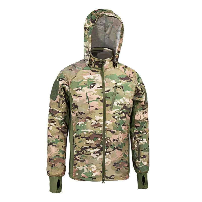 Men's Waterproof Hooded Tactical Windbreaker