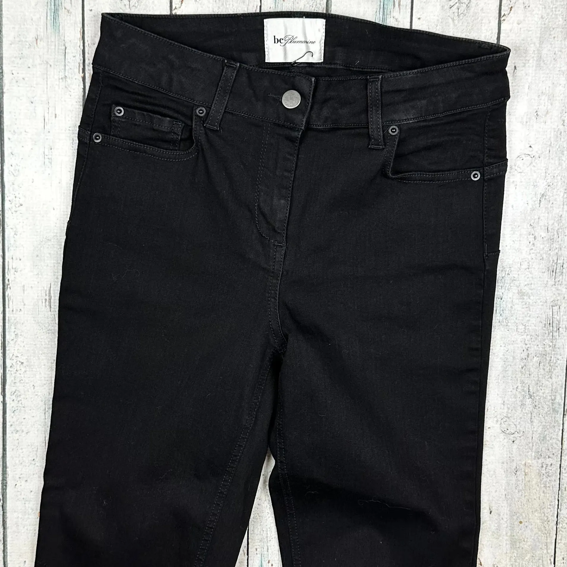 NEW - Be Blumarine Black Italian Flared Jeans - Suit Size 10
