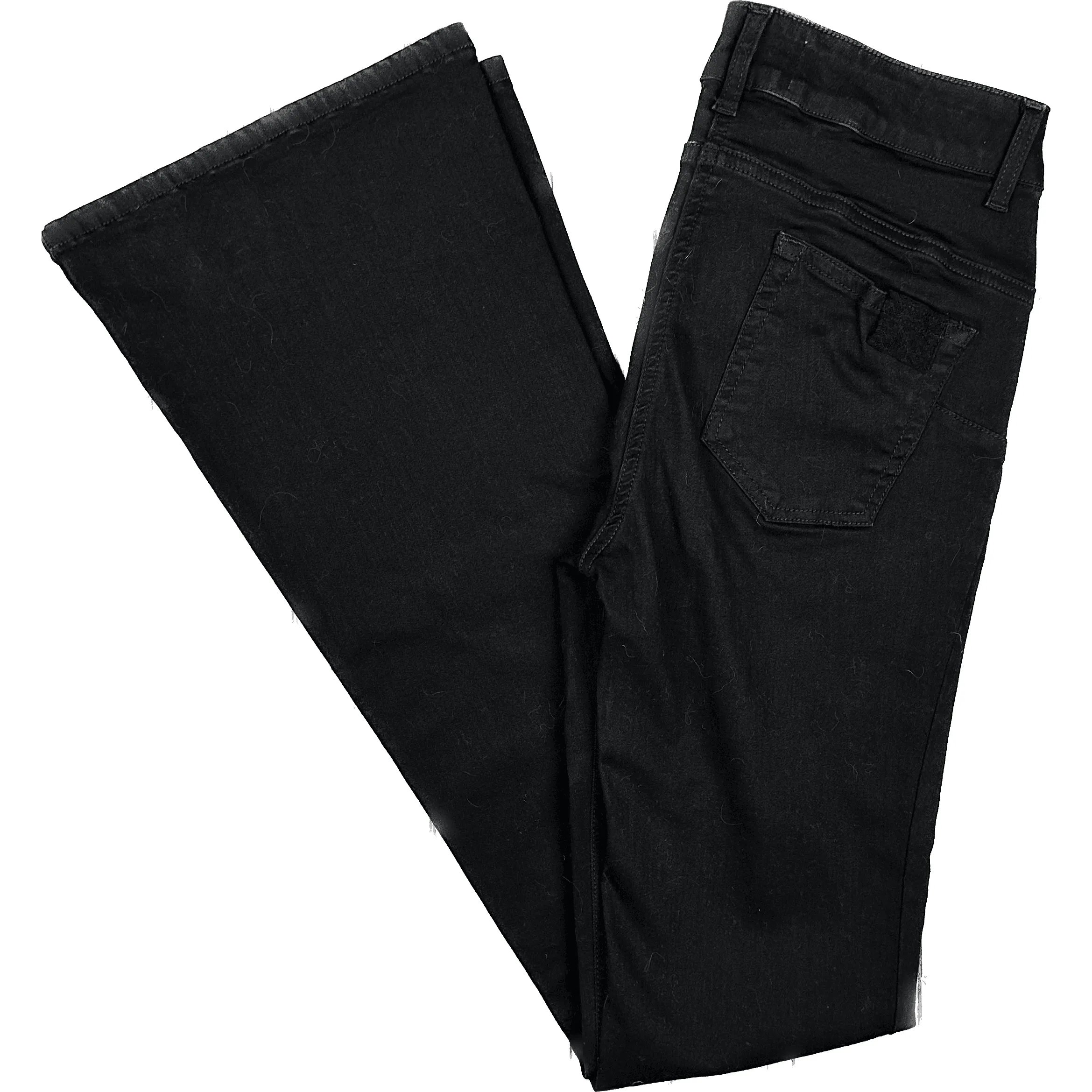 NEW - Be Blumarine Black Italian Flared Jeans - Suit Size 10