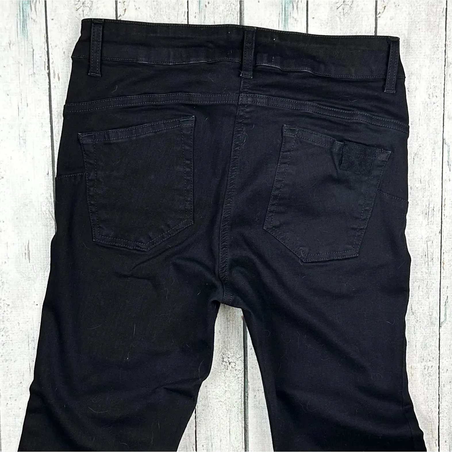 NEW - Be Blumarine Black Italian Flared Jeans - Suit Size 10