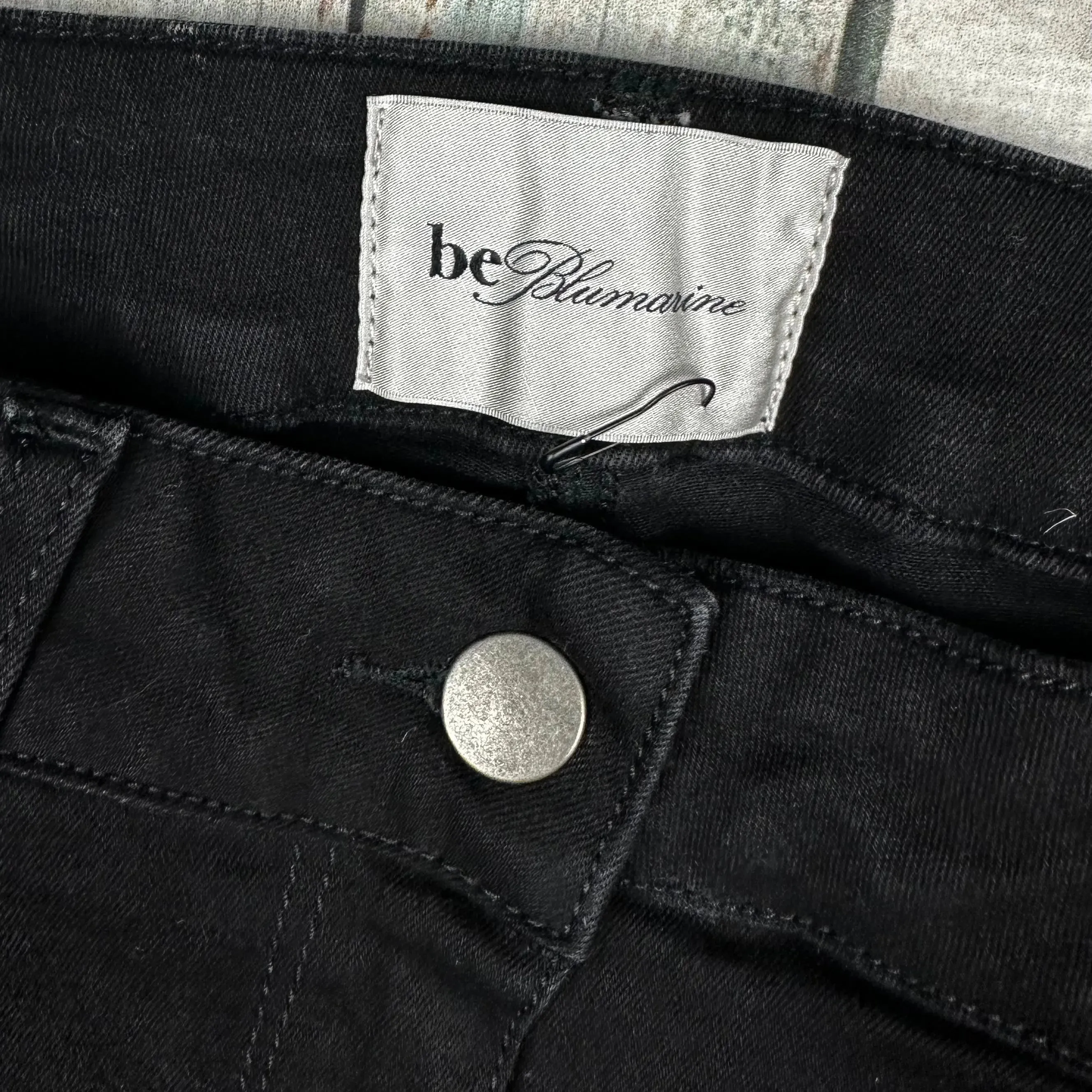 NEW - Be Blumarine Black Italian Flared Jeans - Suit Size 10
