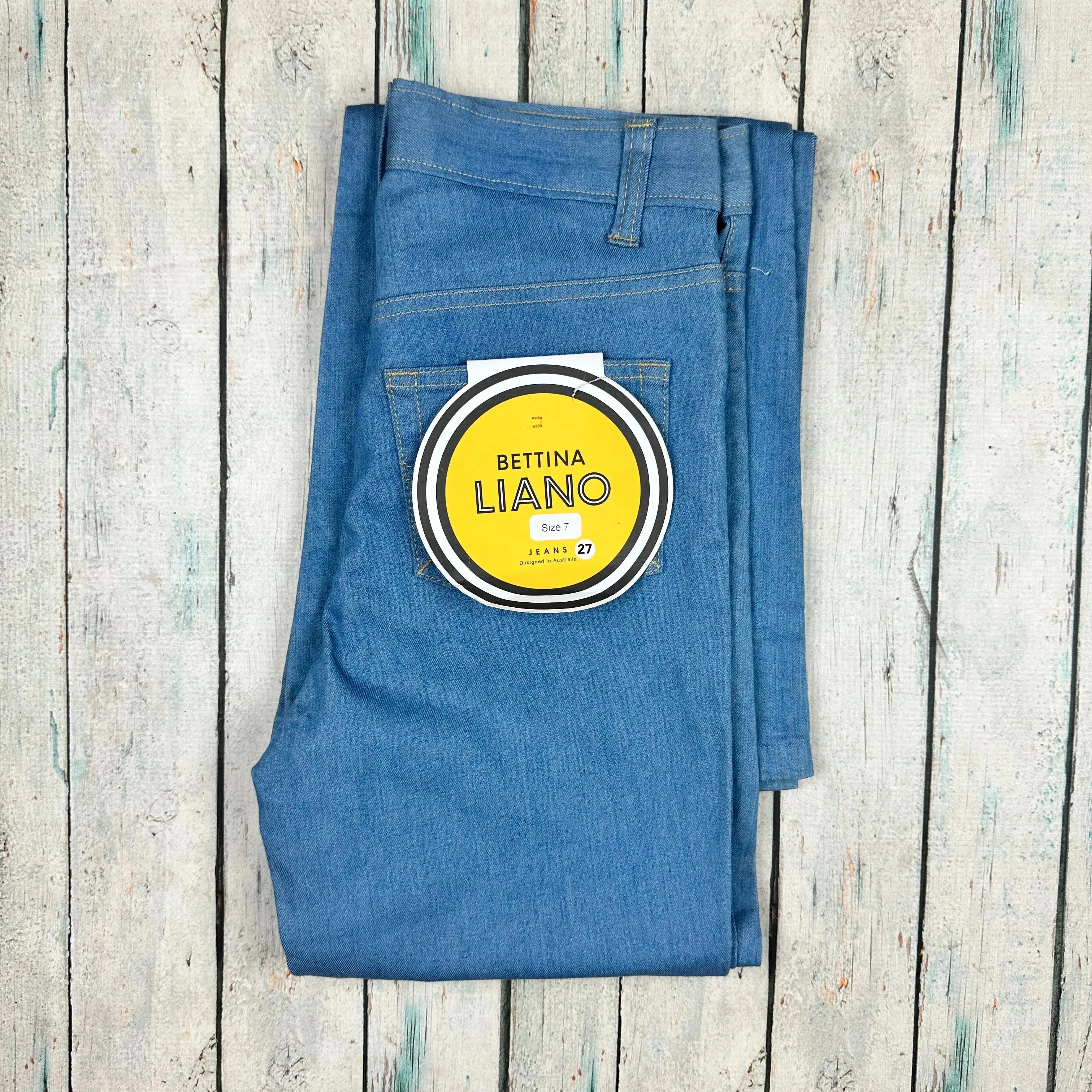 NWT - Bettina Liano Australian Made 'Mary Jean' Flared Jeans- Size 10
