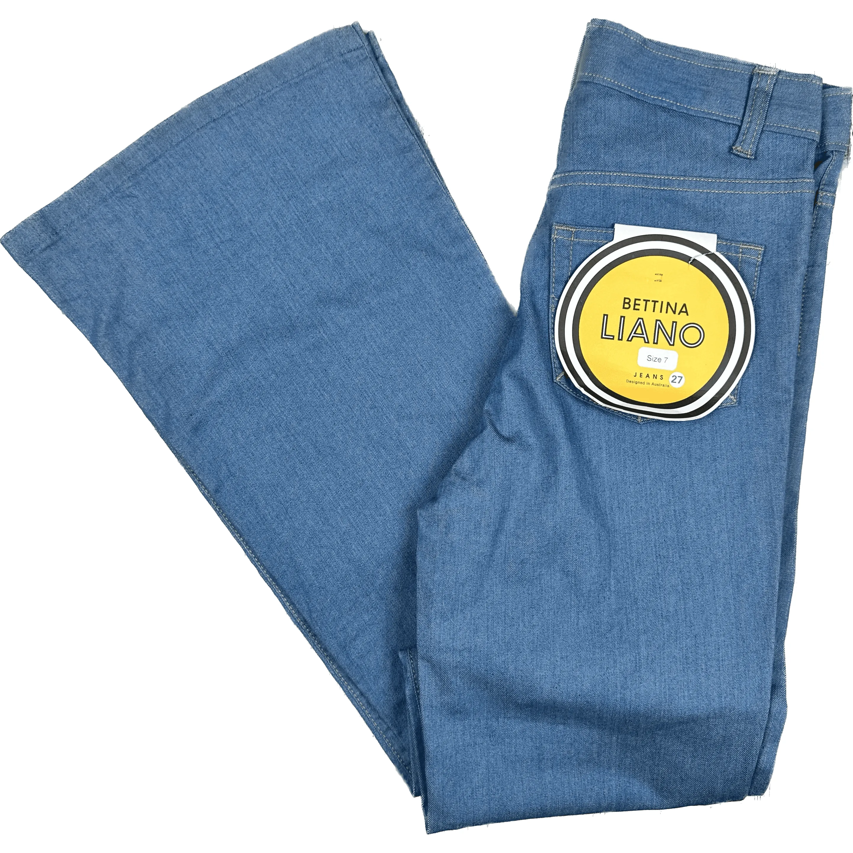 NWT - Bettina Liano Australian Made 'Mary Jean' Flared Jeans- Size 10