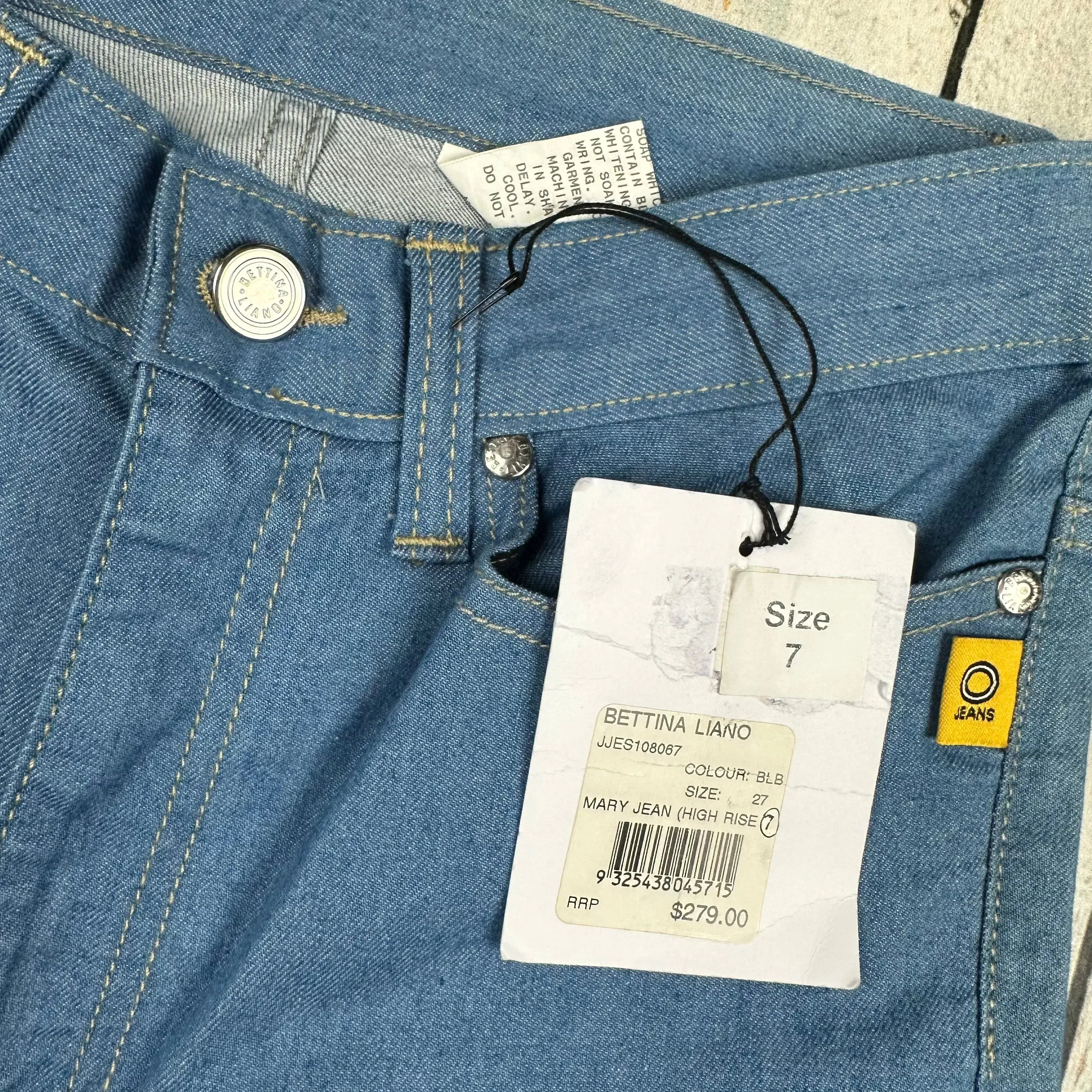 NWT - Bettina Liano Australian Made 'Mary Jean' Flared Jeans- Size 10