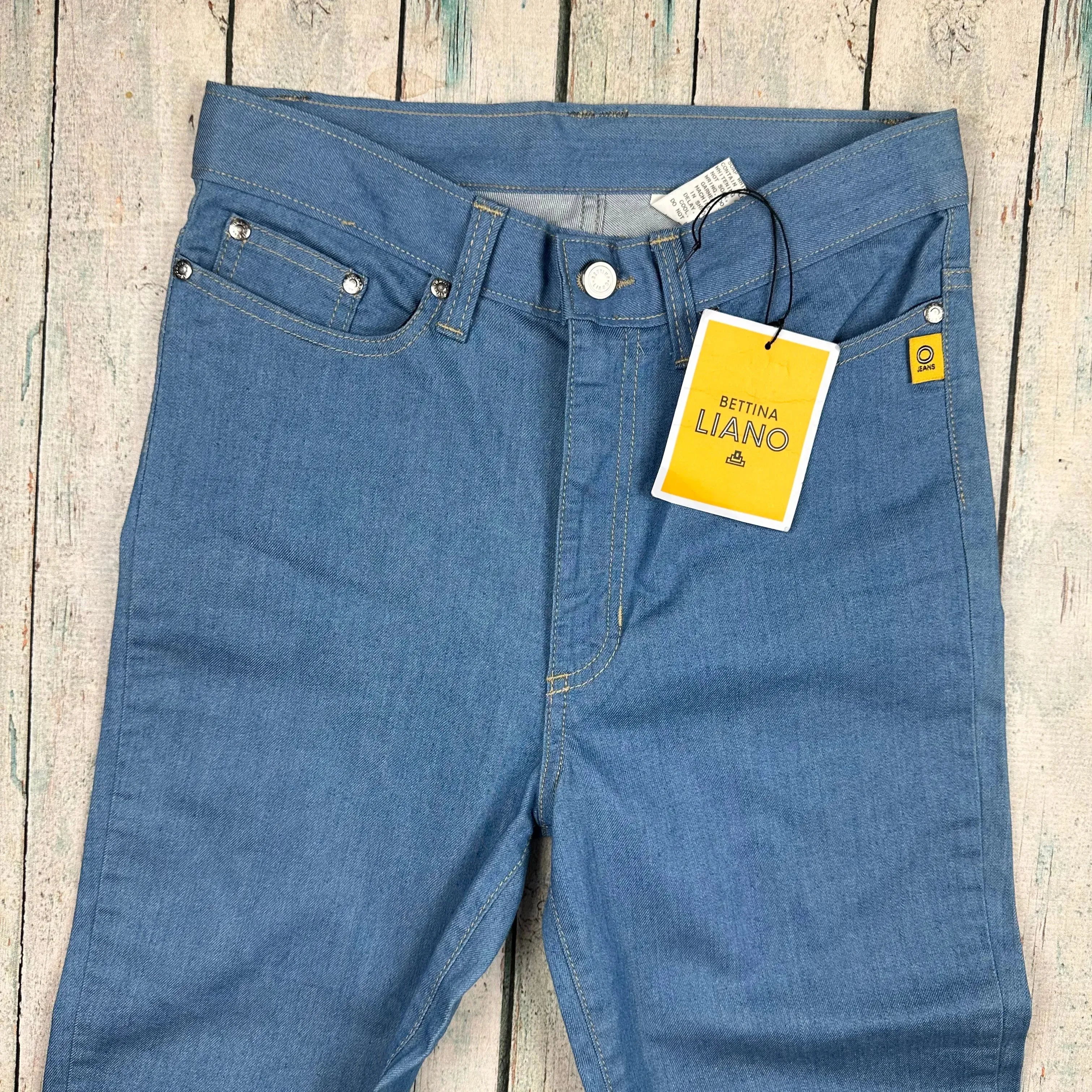 NWT - Bettina Liano Australian Made 'Mary Jean' Flared Jeans- Size 10