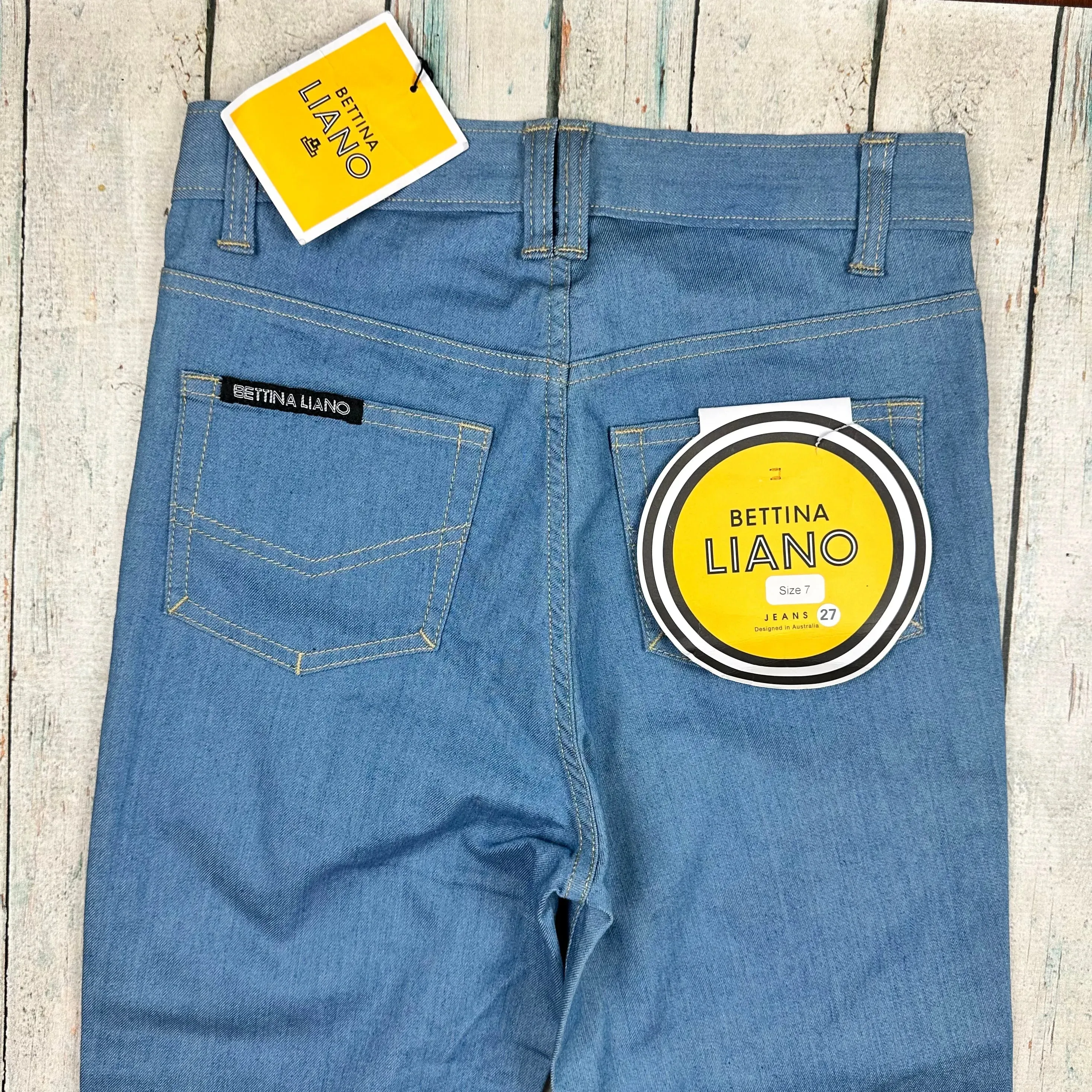 NWT - Bettina Liano Australian Made 'Mary Jean' Flared Jeans- Size 10