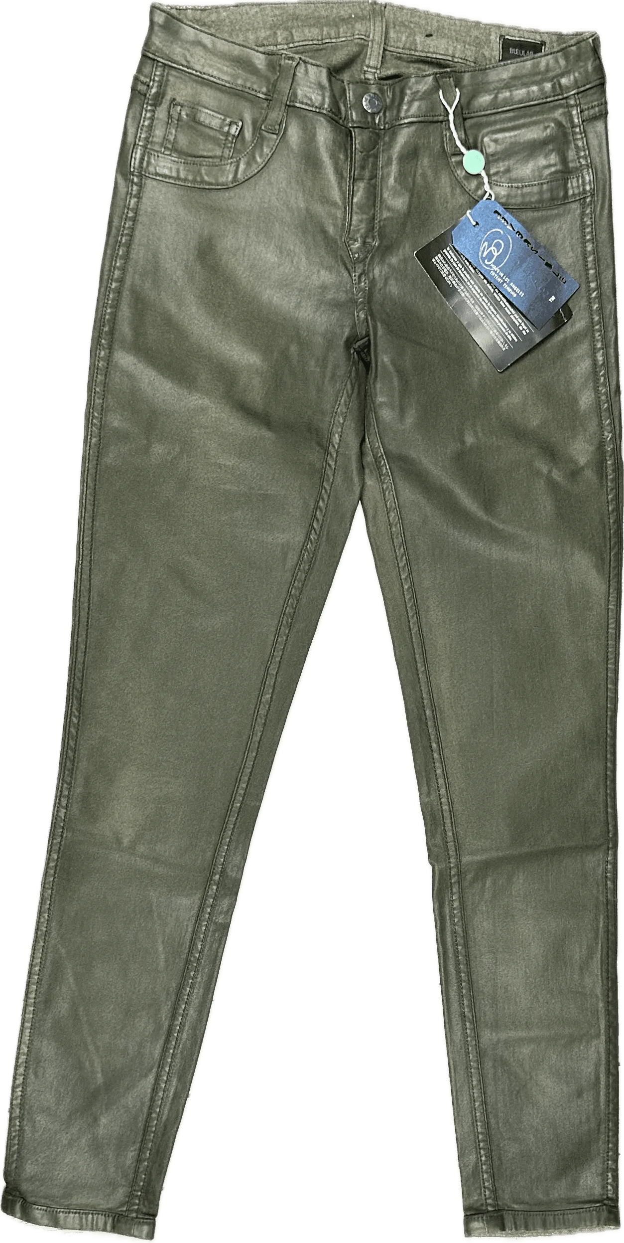 NWT - Bleulab USA ‘Detour’ Reversible Heather Green Jeans -Size 30