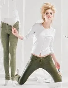 NWT - Bleulab USA ‘Detour’ Reversible Heather Green Jeans -Size 30