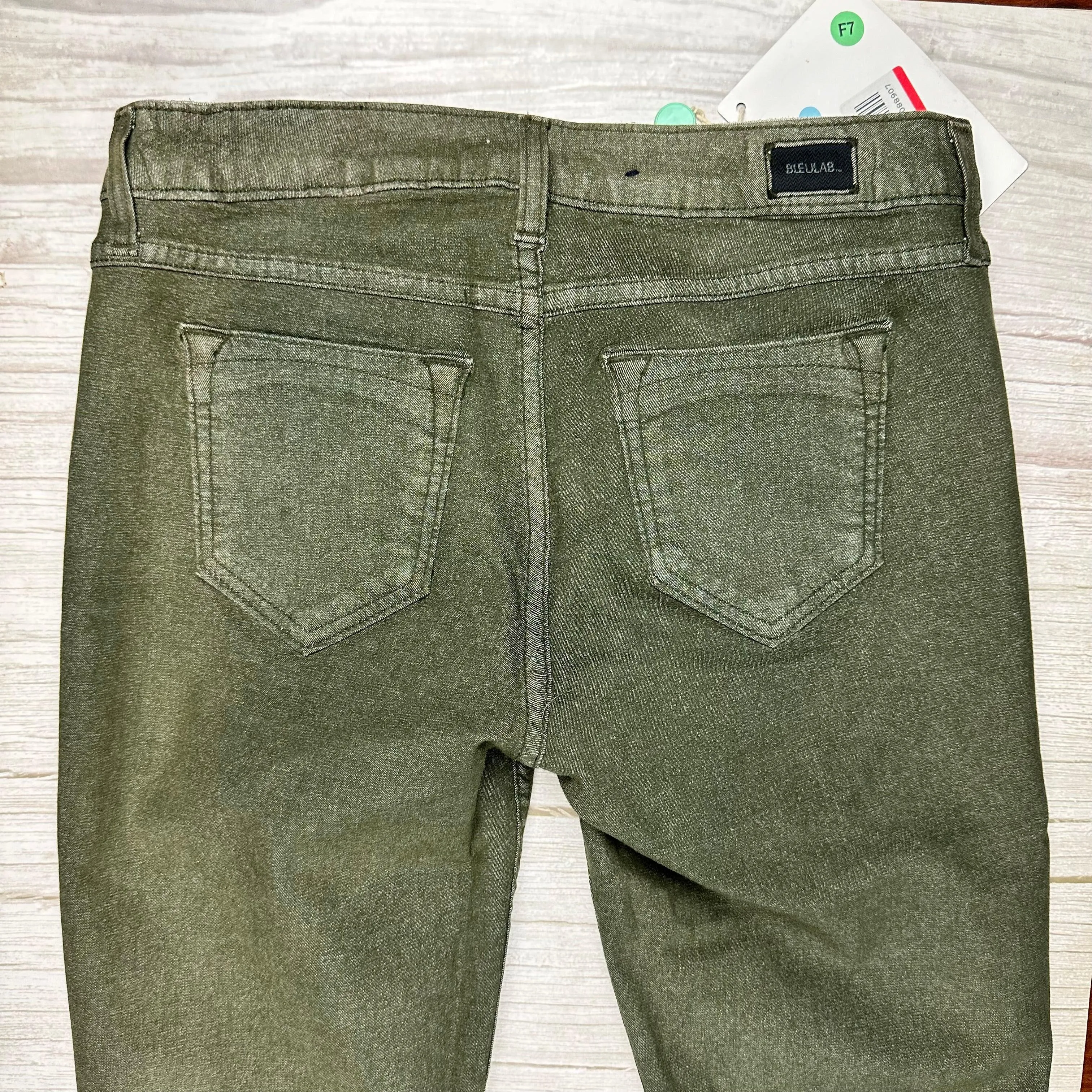 NWT - Bleulab USA ‘Detour’ Reversible Heather Green Jeans -Size 30