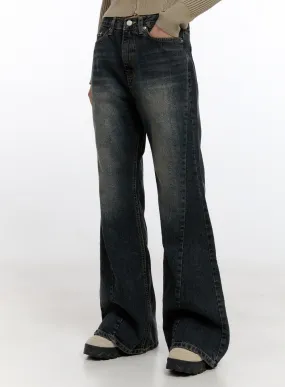 Sasha Washed Flared Jeans CN421
