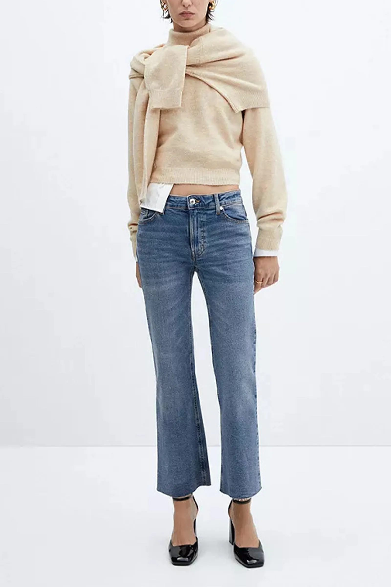 Sienna Cropped Flared Jeans