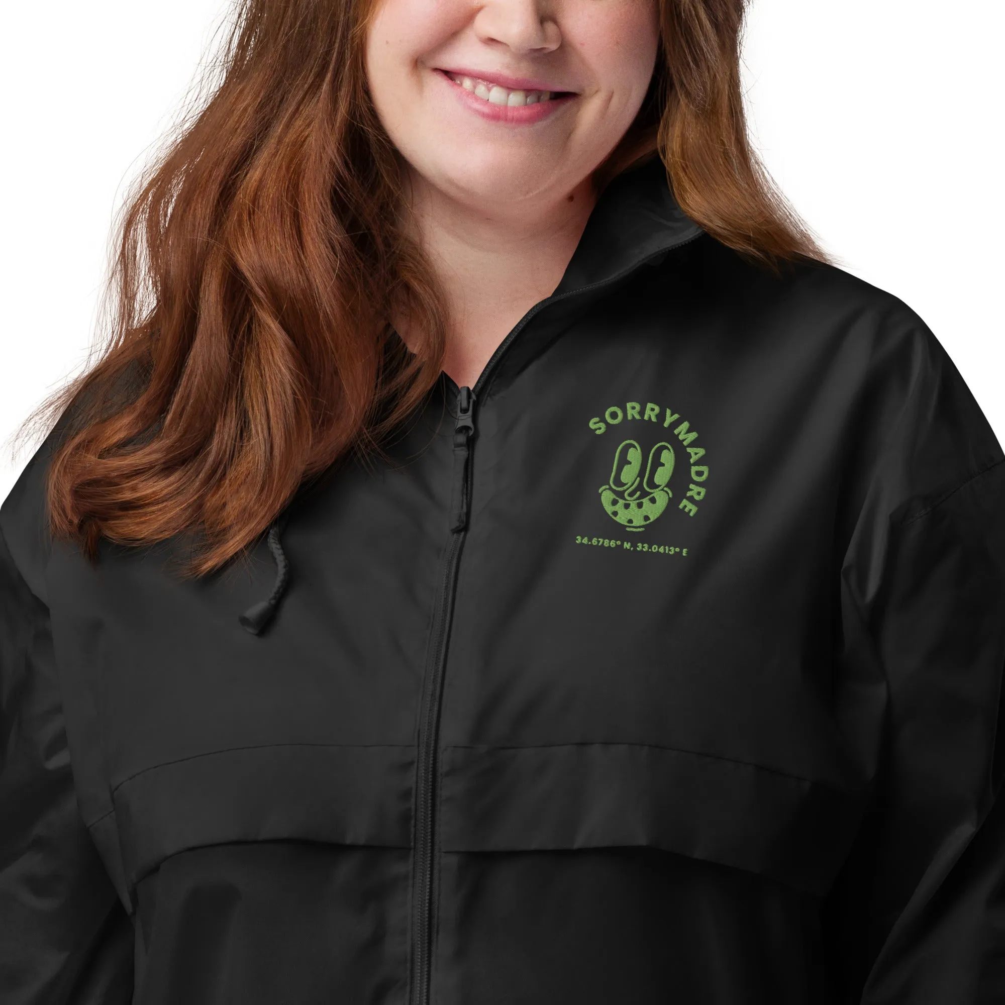 SorryMadre | Embroidered  Windbreaker | Pizza