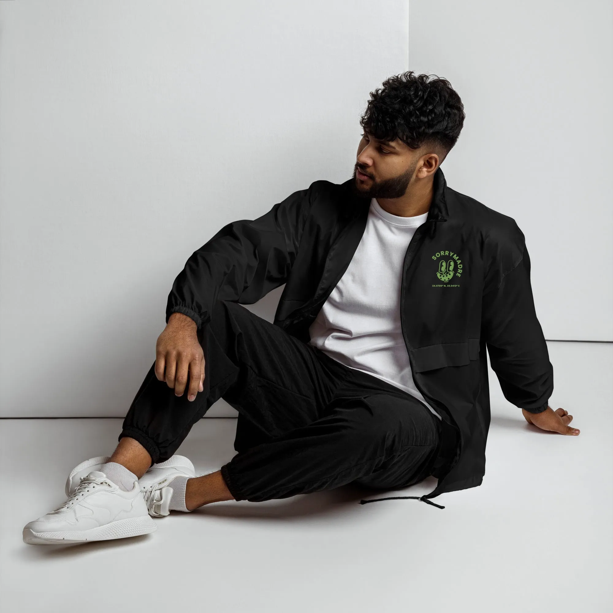 SorryMadre | Embroidered  Windbreaker | Pizza