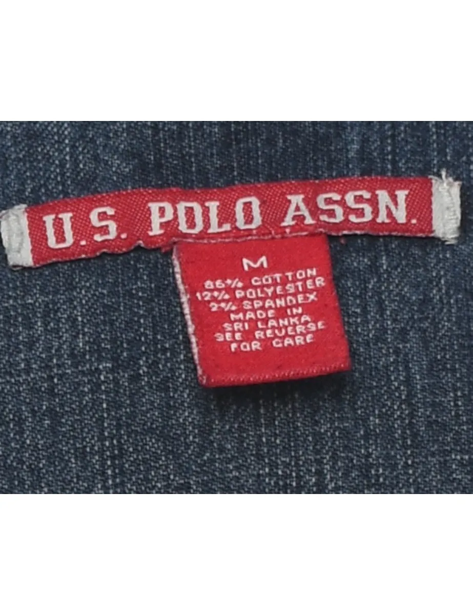 U.S.Polo. Button Front Denim Jacket - M