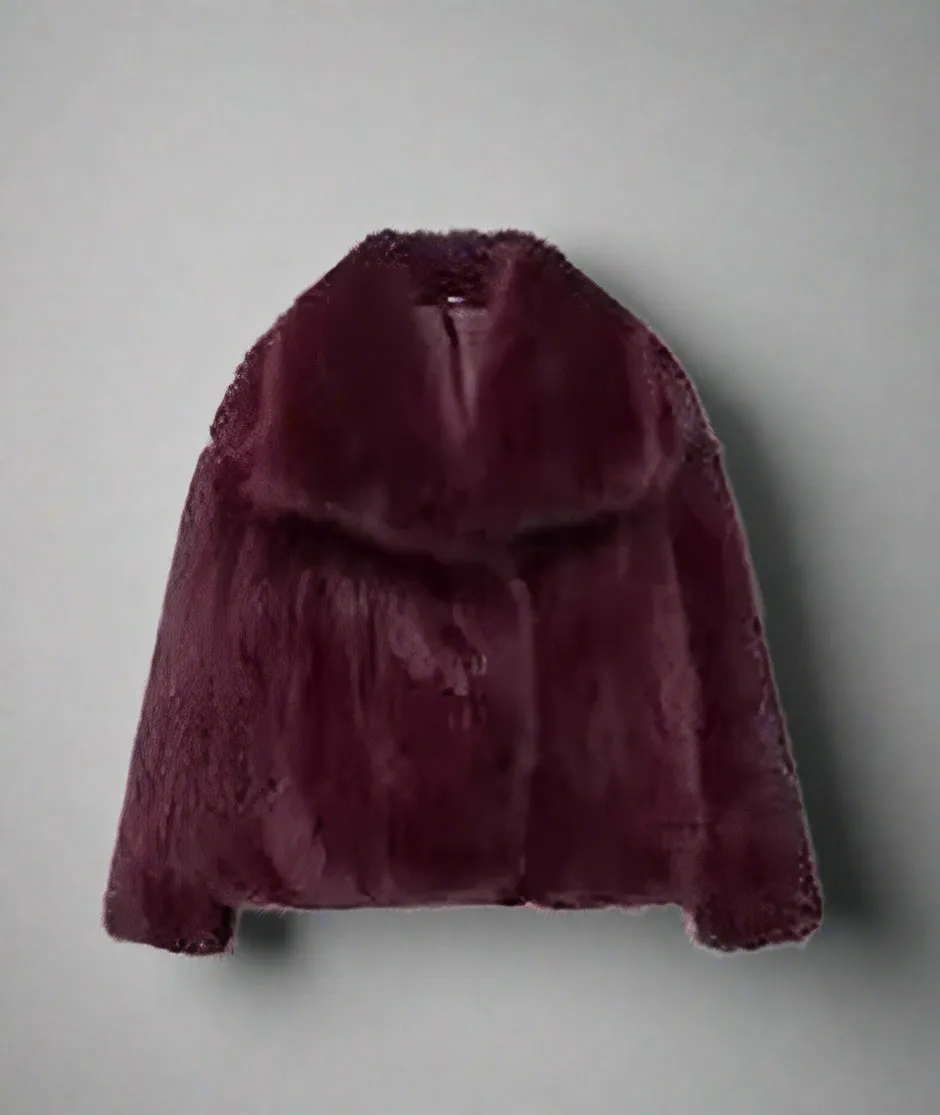 Winter Plush Coat Fashion Thicken Lapel Outwear Casual Long Sleeve Tops Womens Clothing
