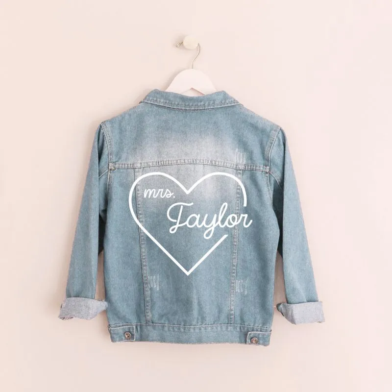 Women’s Custom Printed Custom Denim Jacket