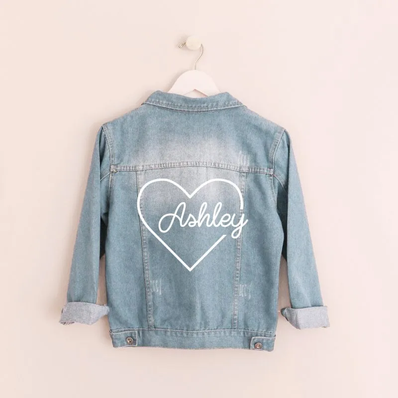 Women’s Custom Printed Custom Denim Jacket