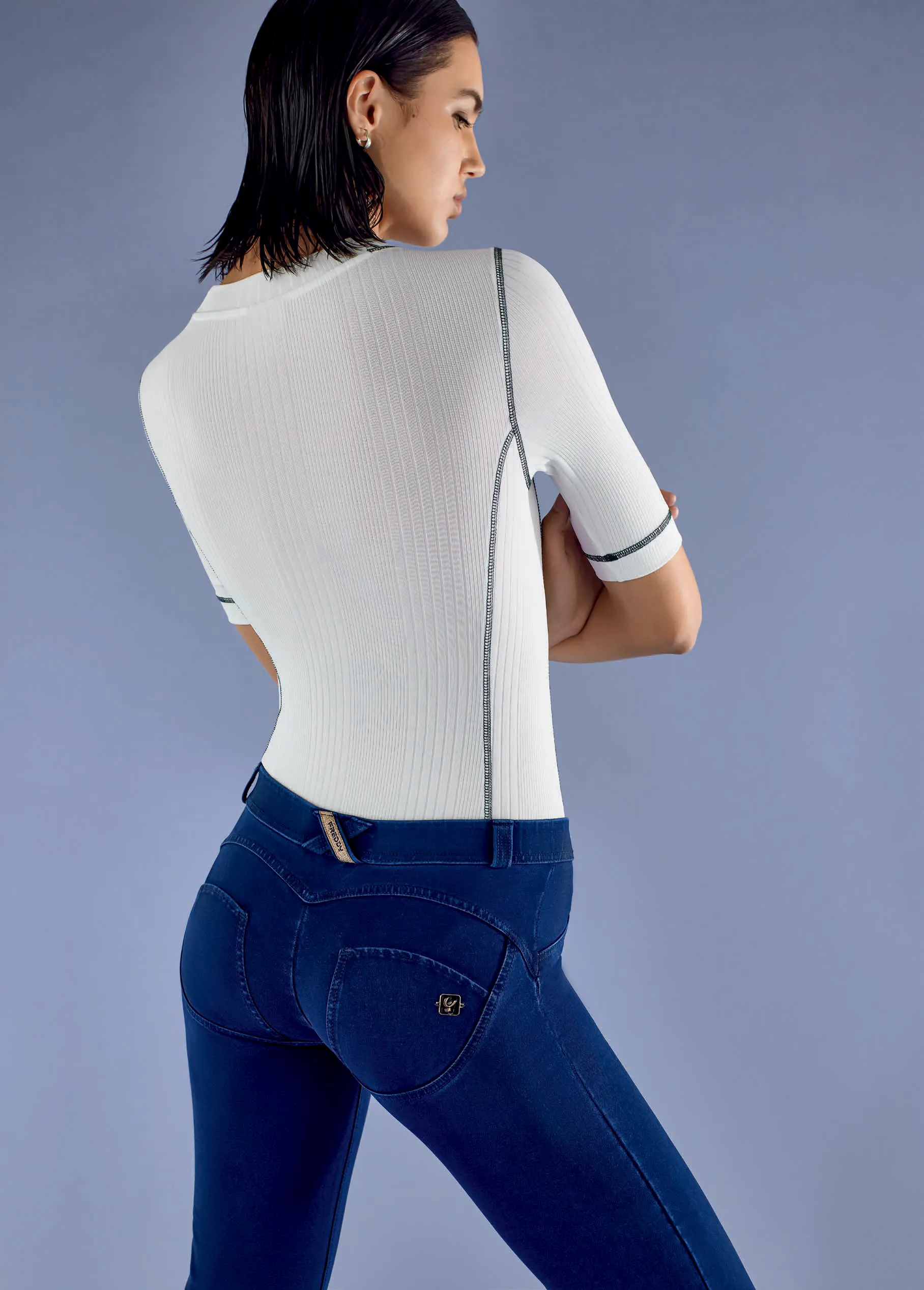 (WRUP29LF305-J29B) Low Waist WR.UP® Flared Blue Jeans